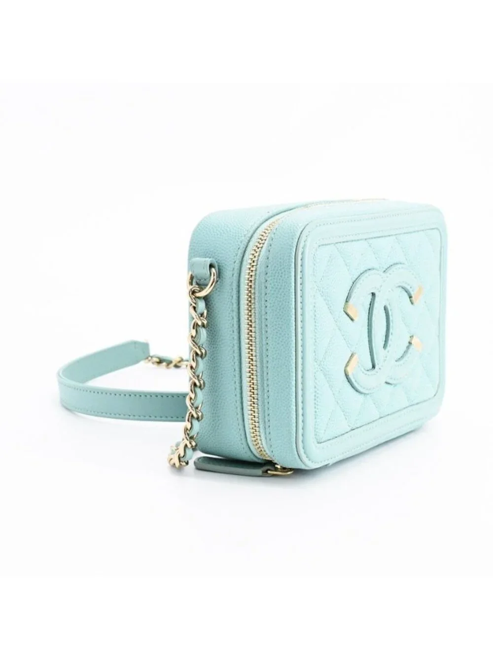 Chanel Shoulder Bag CC Filigree Mini Vanity